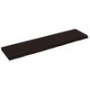 Tablero Mesa Madera Roble Tratada Marrón Oscuro 160x40x(2-6) Cm