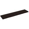 Tablero Mesa Madera Roble Tratada Marrón Oscuro 180x40x(2-6) Cm