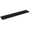 Tablero Mesa Madera Roble Tratada Marrón Oscuro 220x40x(2-4) Cm