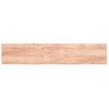 Tablero Mesa Madera Roble Tratada Marrón Claro 200x40x(2-4) Cm