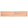 Tablero Mesa Madera Roble Tratada Marrón Claro 200x40x(2-4) Cm