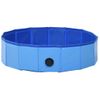 Piscina Para Perros Plegable Pvc Azul 80x20 Cm