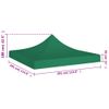 Techo De Carpa Para Celebraciones Verde 3x3 M 270 G/m²