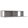 Mueble Para Tv Madera Contrachapada Gris Hormigón 120x30x30 Cm