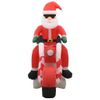 Papá Noel Inflable Navideño En Moto Led Ip44 160 Cm