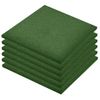 Losetas De Goma Protección De Caídas 6 Unidades Verde 50x50x3cm