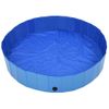 Piscina Para Perros Plegable Pvc Azul 160x30 Cm