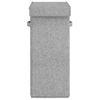 Cesto Ropa Sucia Plegable Lino Sintético Gris 26x34,5x59,5 Cm