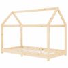 Estructura De Cama Infantil De Madera Maciza De Pino 70x140 Cm