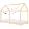 Estructura De Cama Infantil De Madera Maciza De Pino 70x140 Cm