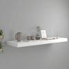 Estante Flotante De Pared Mdf Blanco 80x23,5x3,8 Cm