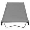 Camas De Camping 2 Uds Tela Oxford Y Acero Gris 180x60x19 Cm