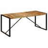 Mesa De Comedor De Madera Maciza De Mango Rugosa 180 Cm