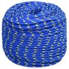 Cuerda De Barco Polipropileno Azul 6 Mm 25 M