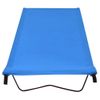 Cama De Camping Tela Oxford Y Acero Azul 180x60x19 Cm