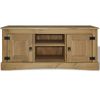 Mueble Para Tv Corona Range De Pino Mexicano 120x40x52 Cm