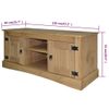 Mueble Para Tv Corona Range De Pino Mexicano 120x40x52 Cm