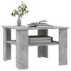 Mesa De Centro Madera Contrachapada Gris Hormigón 60x60x42 Cm