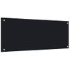 Protección Salpicaduras Cocina Vidrio Templado Negro 100x40 Cm