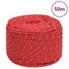 Cuerda De Barco Polipropileno Rojo 6 Mm 50 M