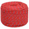 Cuerda De Barco Polipropileno Rojo 6 Mm 50 M