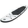 Juego De Tabla De Paddle Surf Inflable Negro Y Blanco