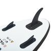 Juego De Tabla De Paddle Surf Inflable Negro Y Blanco