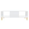 Mesa De Centro Madera Contrachapada Blanco Brillo 103,5x60x35cm