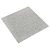 Baldosas De Suelo De Moqueta 20 Uds 5 M² 50x50 Cm Gris Claro