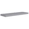 Estante Flotante De Pared Mdf Gris 80x23,5x3,8 Cm