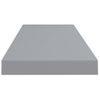 Estante Flotante De Pared Mdf Gris 80x23,5x3,8 Cm