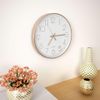 Reloj De Pared 30 Cm Rosa Dorado