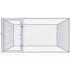 Perrera De Exterior De Acero Galvanizado 2x2x1 M