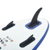 Juego De Tabla De Paddle Surf Hinchable Azul Y Blanco