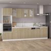 Armario Inferior Cocina Contrachapada Color Roble 60x46x81,5 Cm