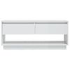 Mueble Para Tv Madera Contrachapada Blanco Brillo 102x41x44 Cm