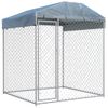 Perrera De Exterior Con Toldo 193x193x225 Cm