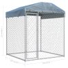 Perrera De Exterior Con Toldo 193x193x225 Cm