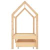 Estructura De Cama Infantil Con Cajón Madera De Pino 70x140 Cm