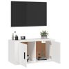 Mueble Para Tv De Pared Blanco 80x34,5x40 Cm