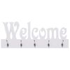 Perchero De Pared Welcome Blanco 74x29,5 Cm