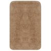 Conjunto De Alfombrillas De Baño De Tela 2 Piezas Beige