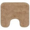 Conjunto De Alfombrillas De Baño De Tela 2 Piezas Beige