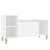 Mueble Para Tv Madera Contrachapada Blanco 100x35x55 Cm