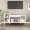 Mueble Para Tv Madera Contrachapada Blanco 100x35x55 Cm