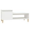 Mesa De Centro Madera Contrachapada Blanco 100x50x45 Cm