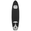 Juego De Tabla Paddle Surf Inflable Negra 360x81x10 Cm