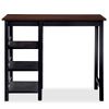 Conjunto De Mesa Alta De Cocina 3 Piezas Mdf Negro