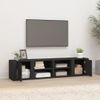 Muebles Para Tv 2 Uds Madera Contrachapada Negro 80x31,5x36 Cm