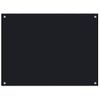 Protección Salpicaduras Cocina Vidrio Templado Negro 80x60 Cm